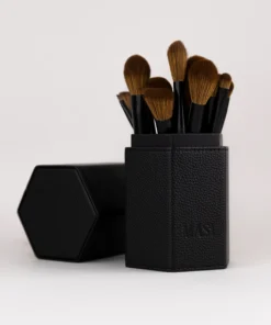 Alternatyvus PRE-ORDER - MASI BLACK makiažo šepetėlių rinkinys su dėklu vaizdas